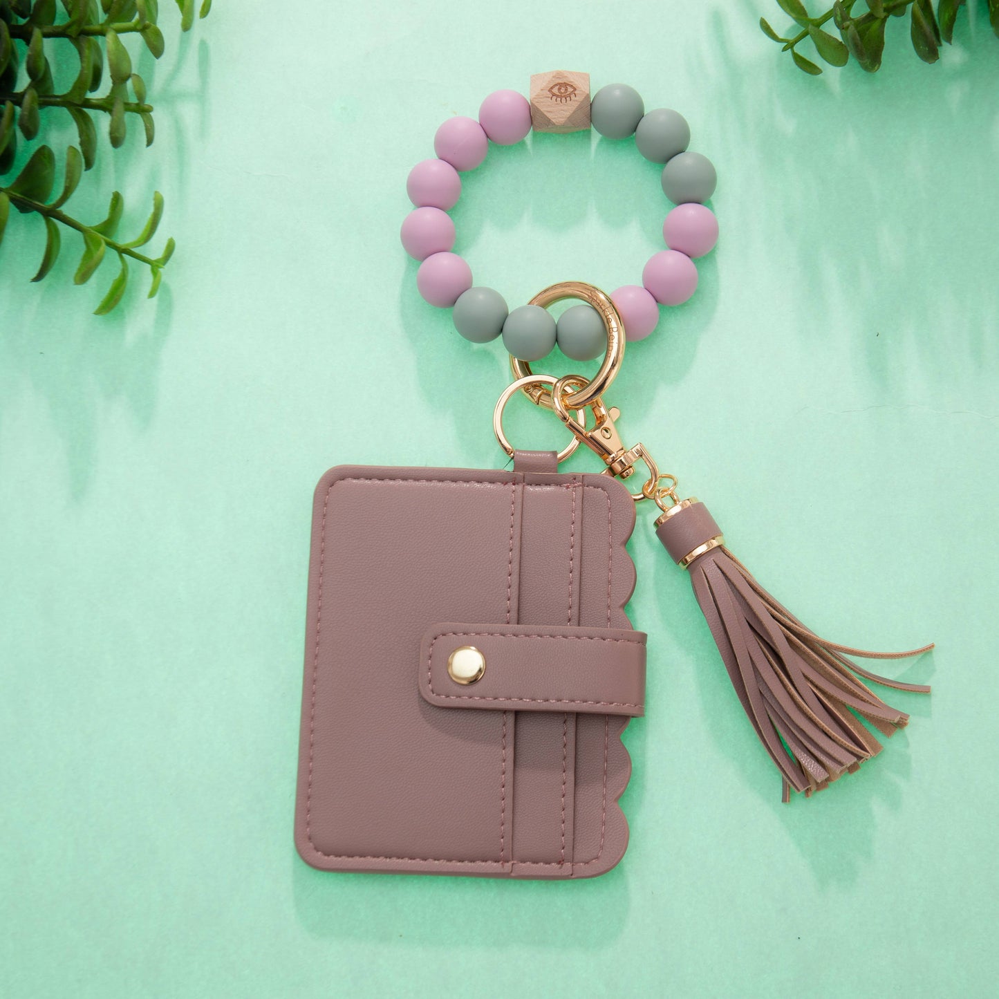 Silicone Wristlet Wallet Keychain/Card Holder Case