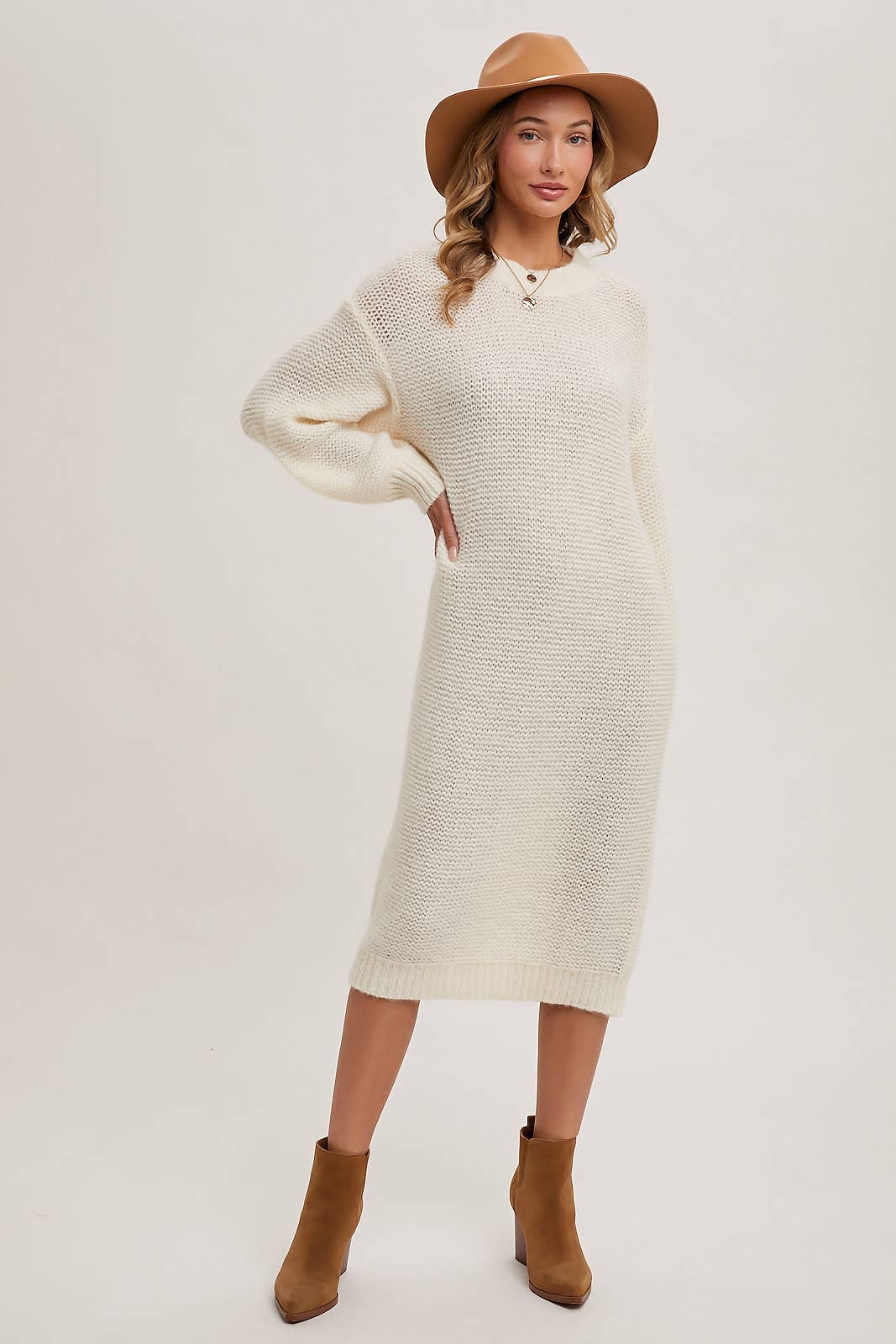 Oversized Midi Sweater Dress