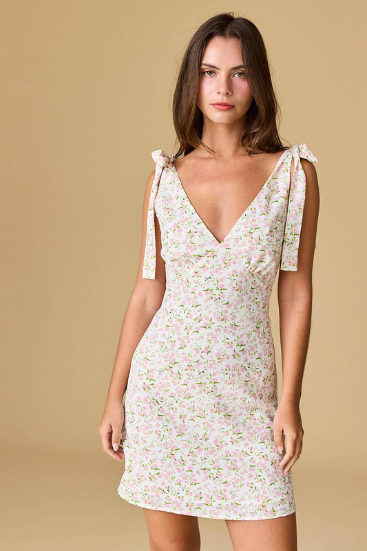 Sophie Tie-Shoulder Mini Dress