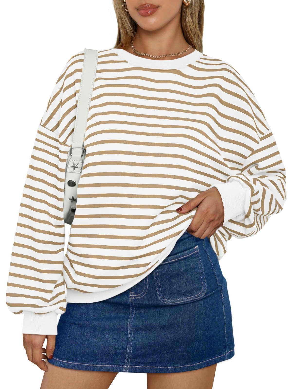 Lightweight Striped Sweatshirt