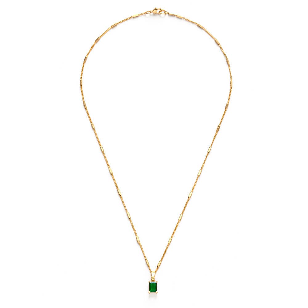 Emerald Holiday Necklace