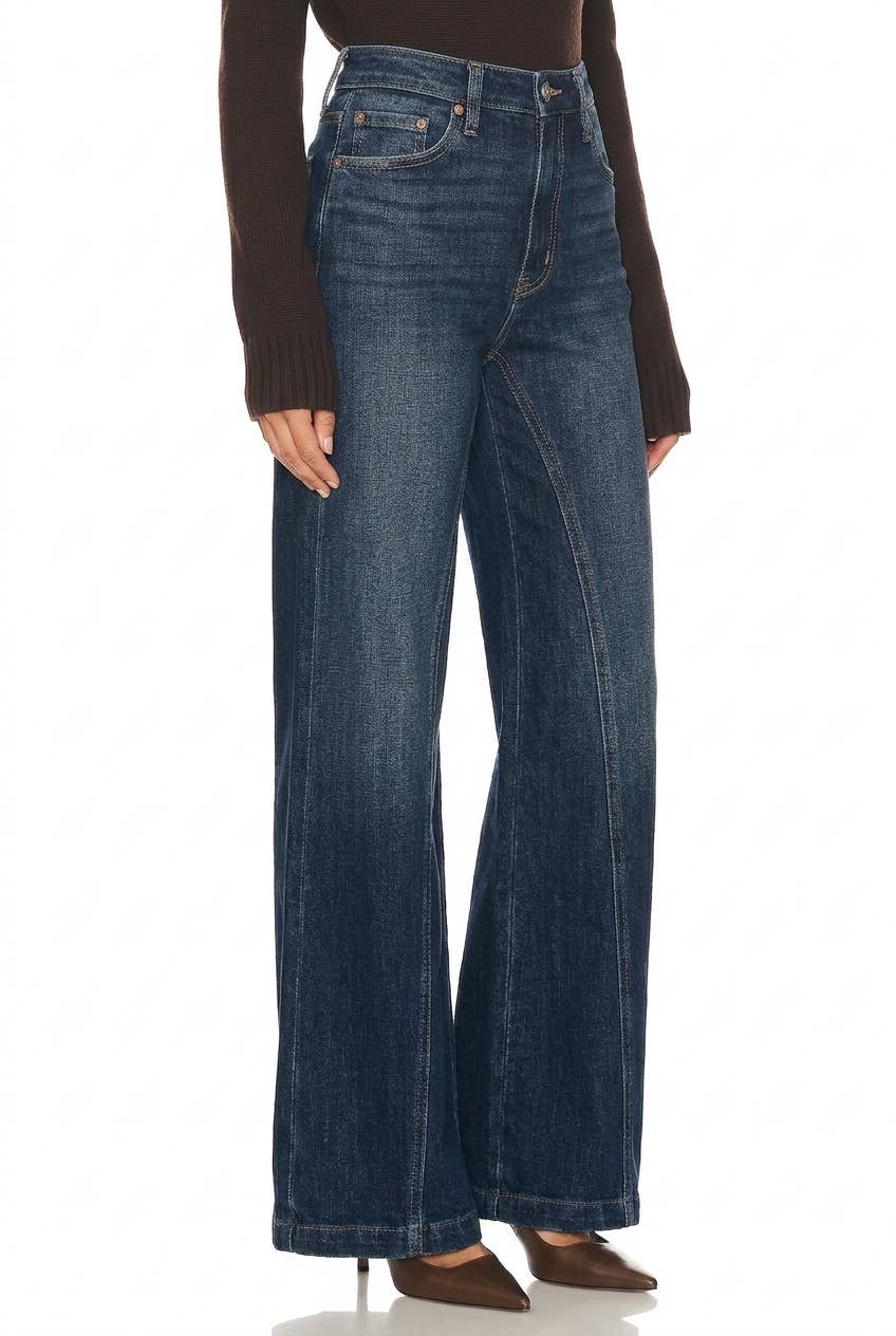 Relaxed Flare Leg Jeans