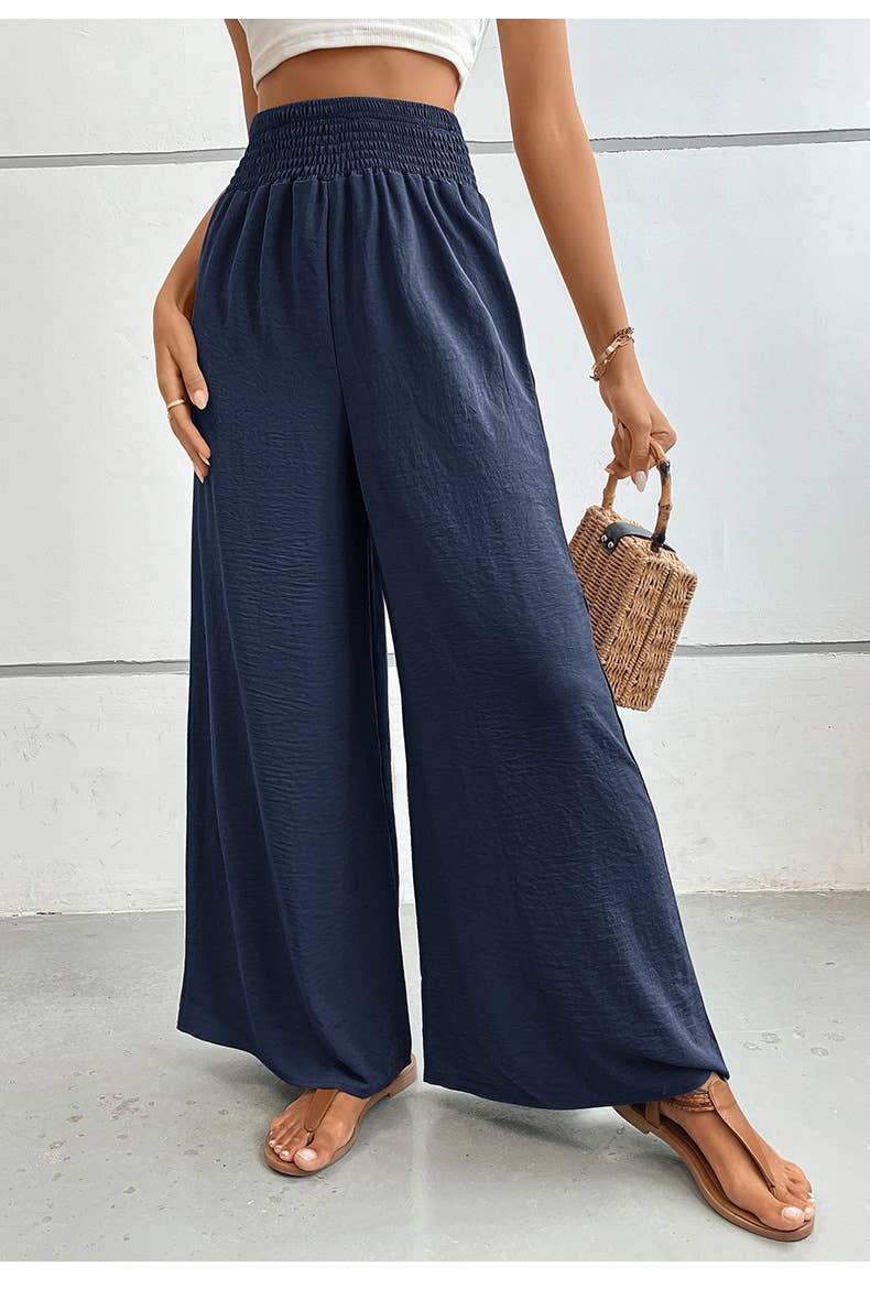 Simple Flared Wide-Leg Pants