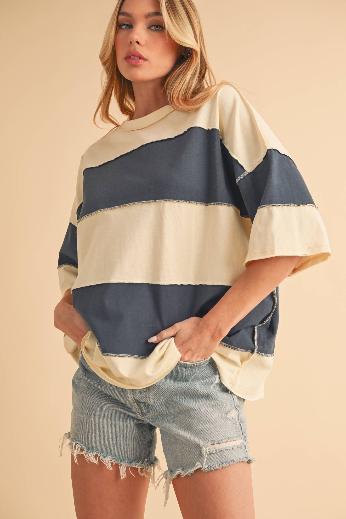 Short Sleeve Rugby Top - Blue
