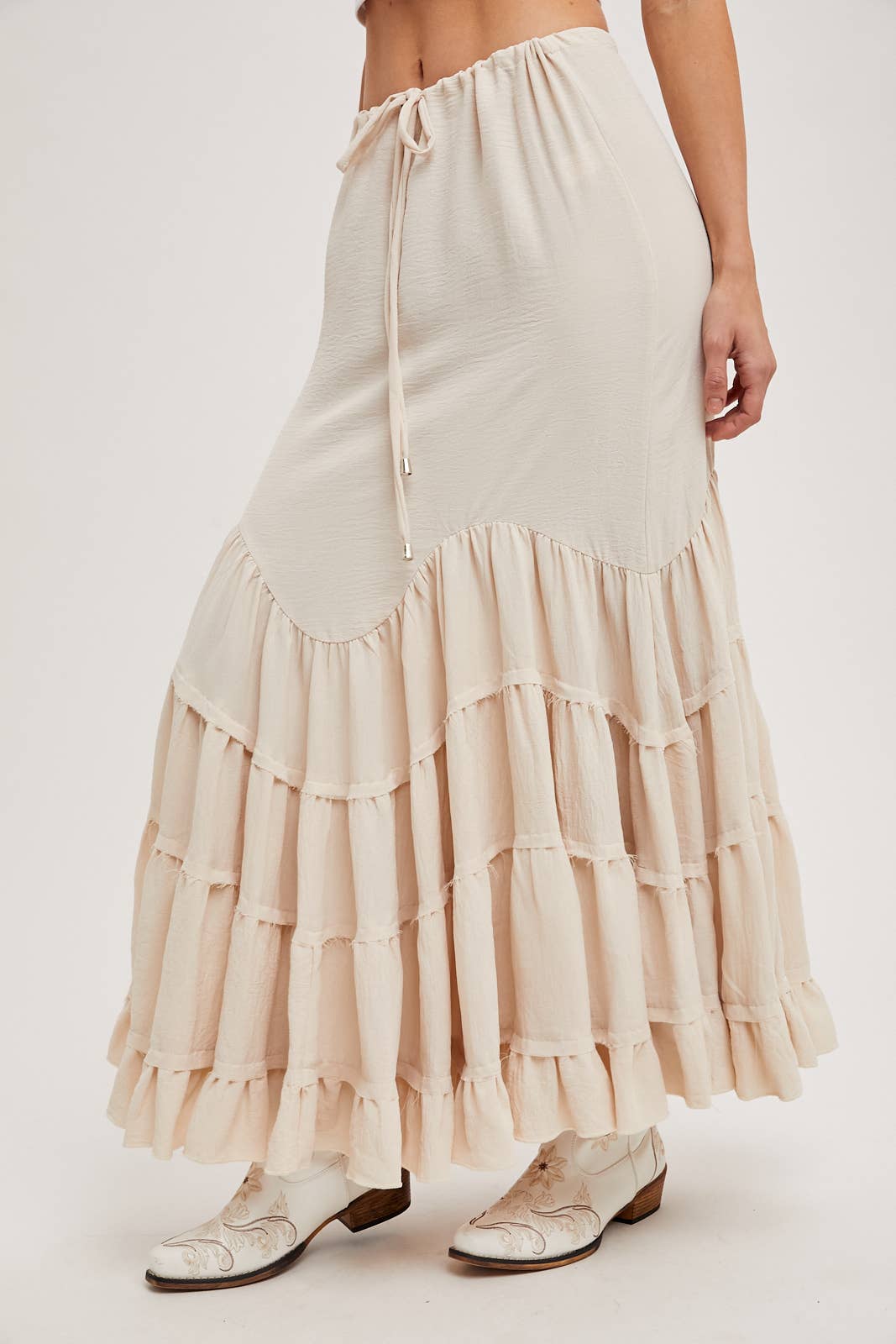 Ruffled Maxi Skirt