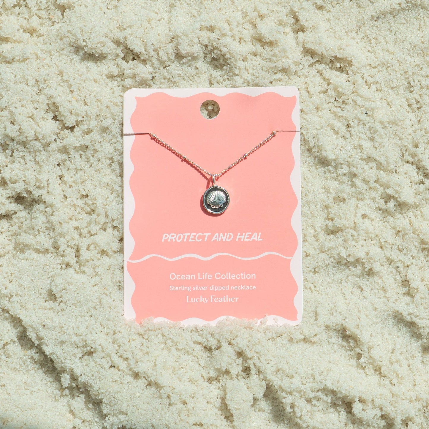Ocean Life Necklace - Silver - Shell