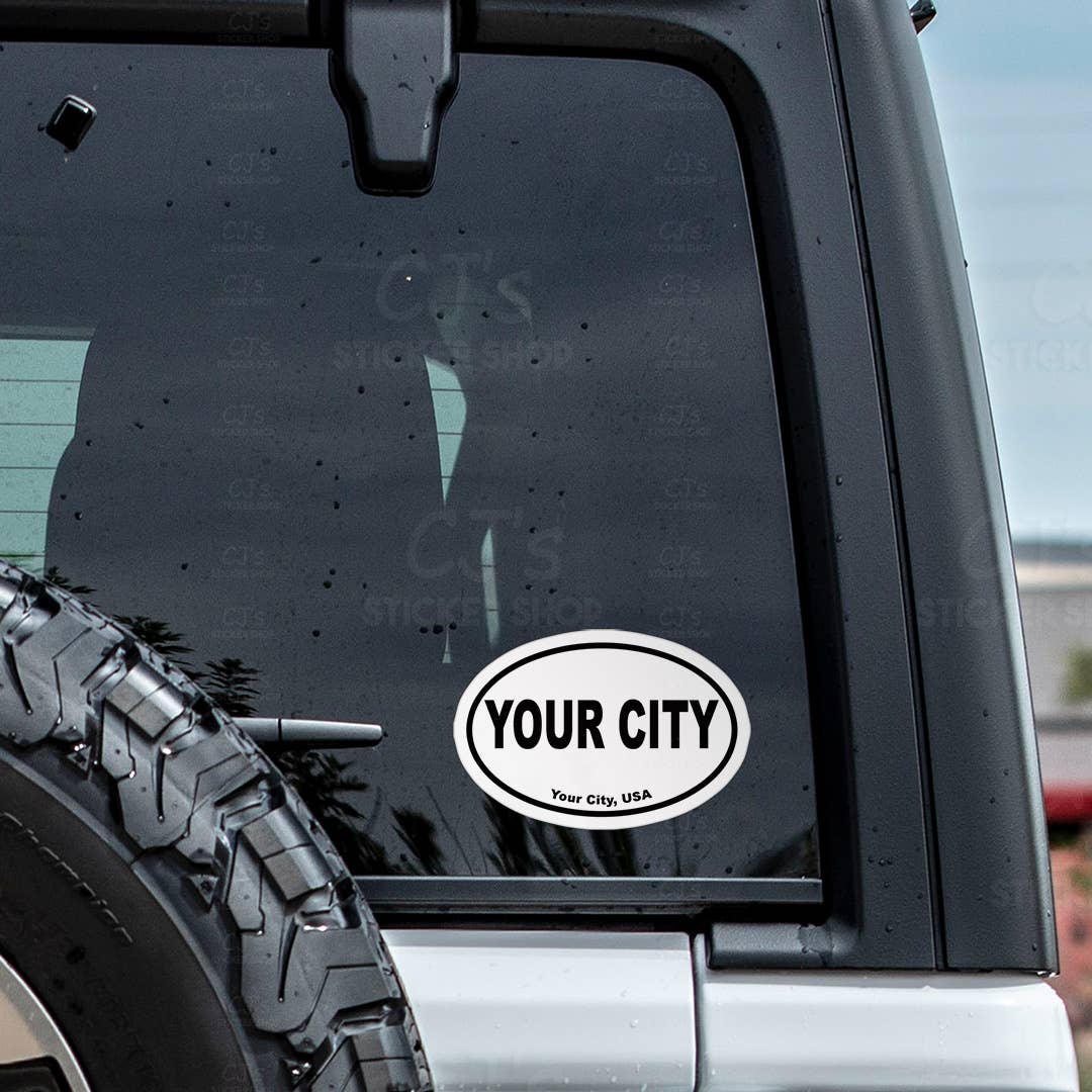 Shelburne Falls, MA Oval Bumper Sticker, Vinyl Decal