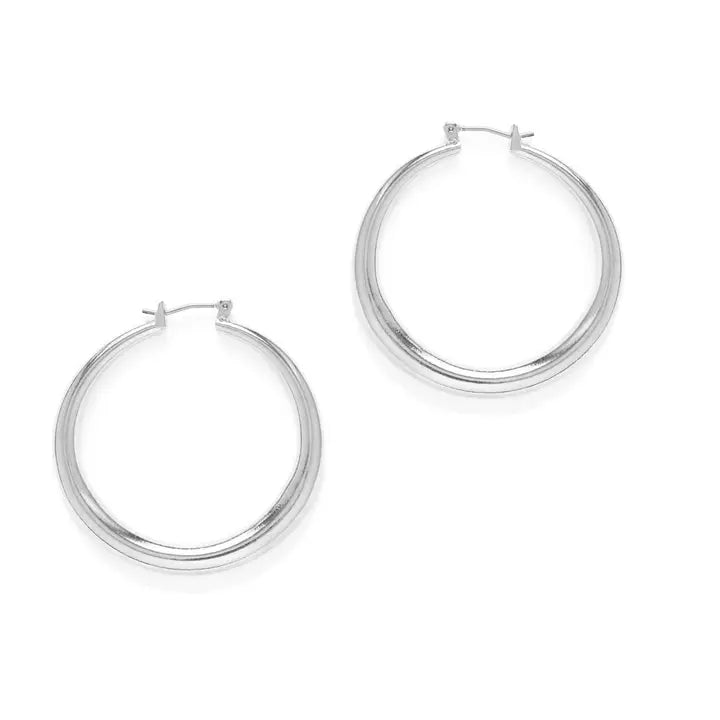 Small Maria Hoops- Gold and Silver