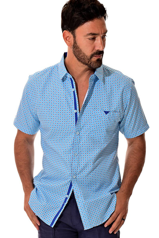 Men Button-Down Shirt - Light Blue