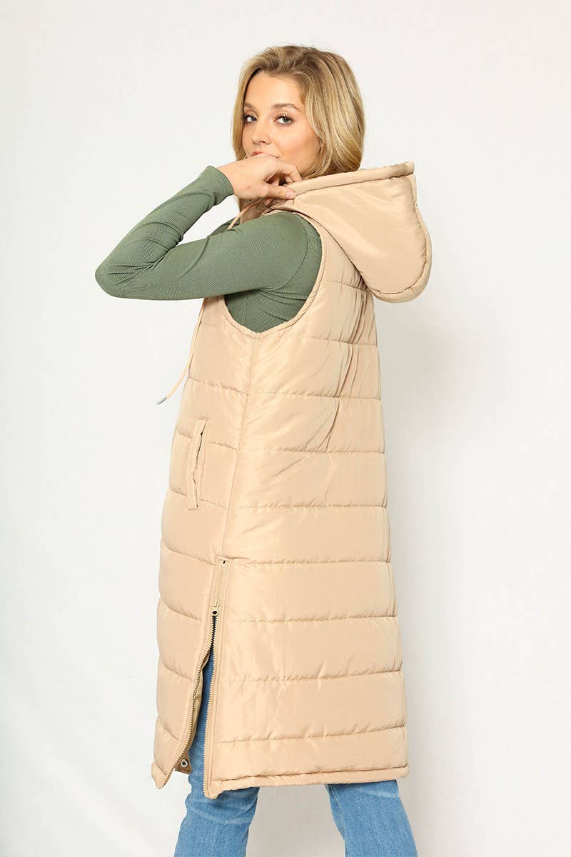 Long Puffer Vest