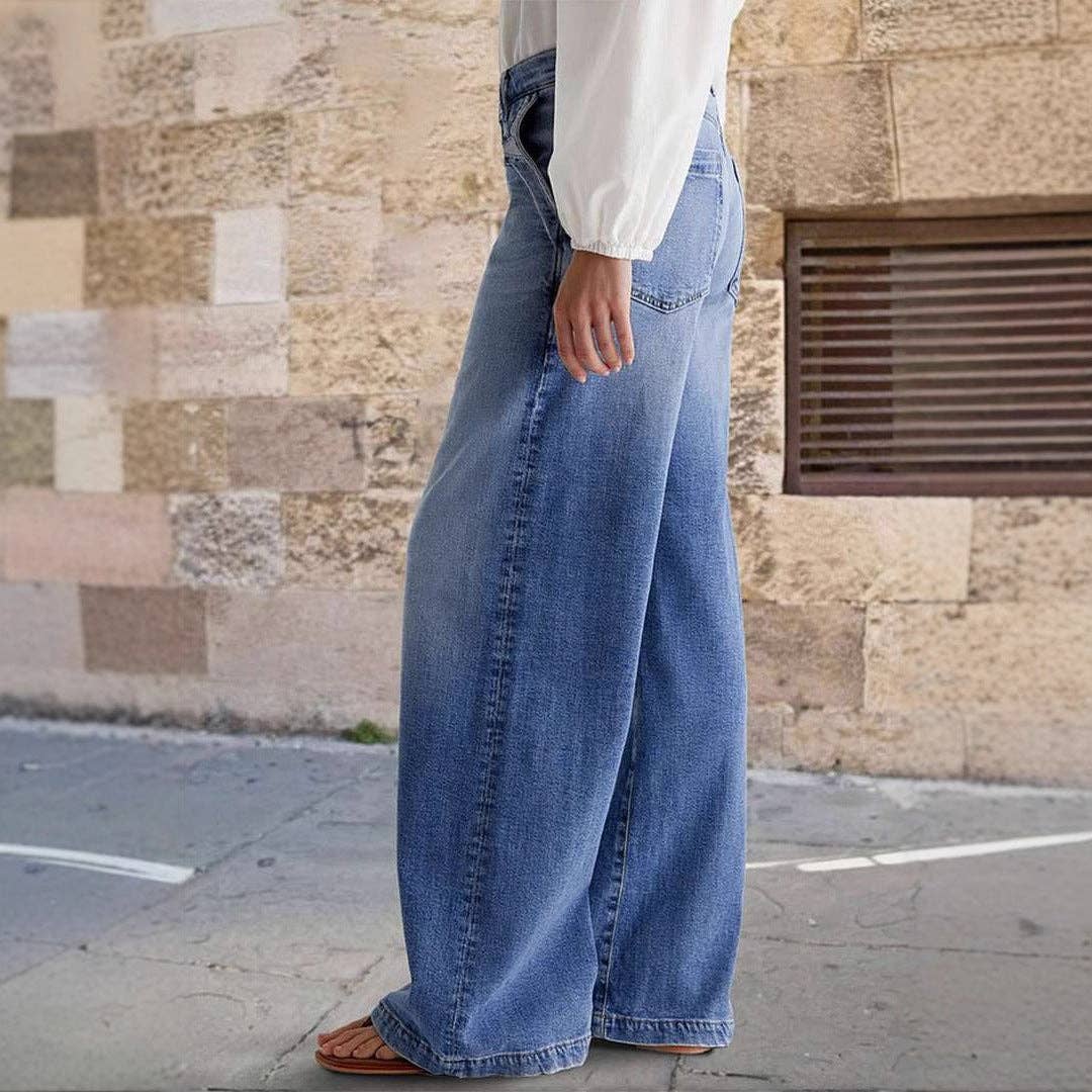 Vintage Washed Straight Leg Jean