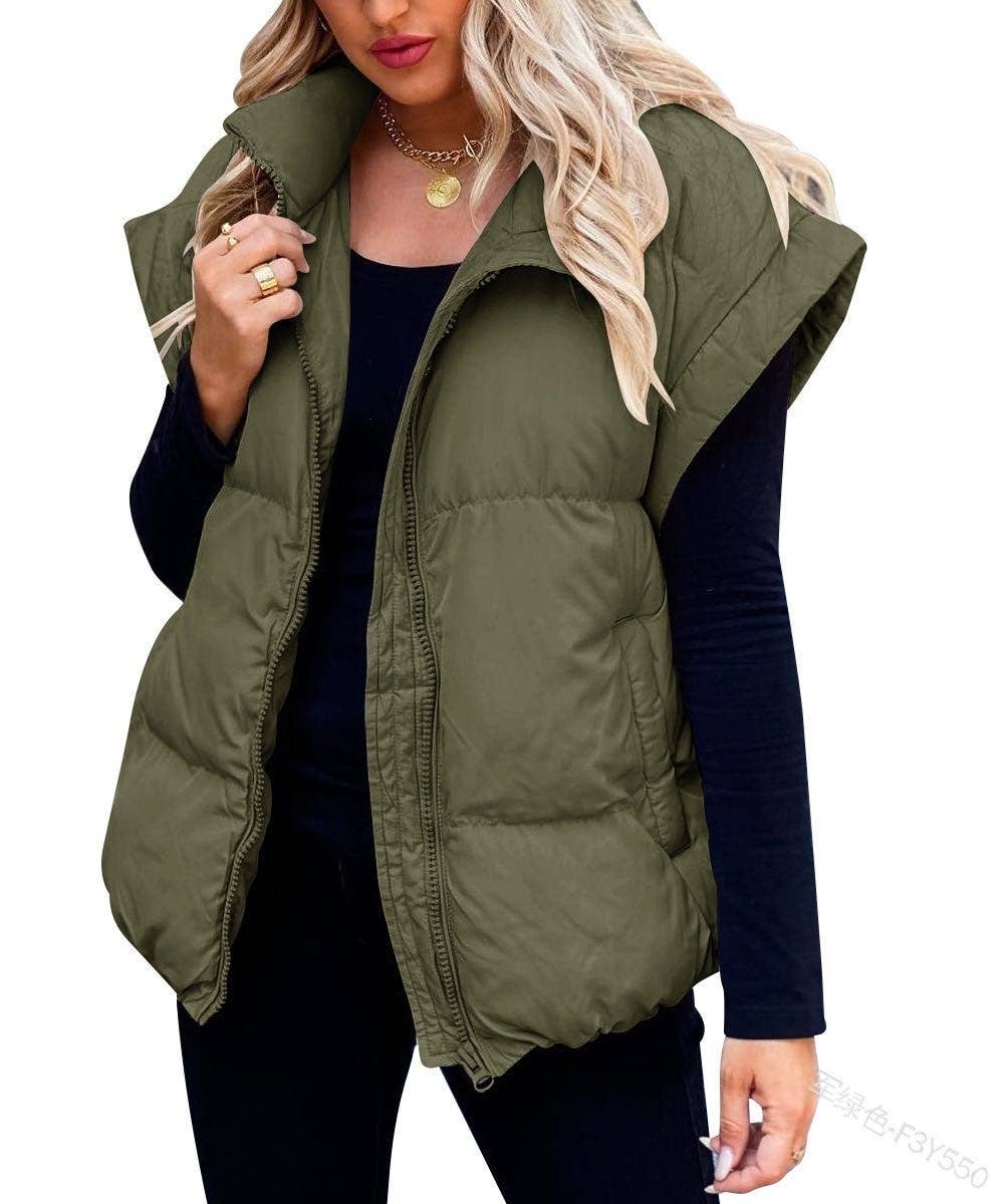 Puffer vest - Olive
