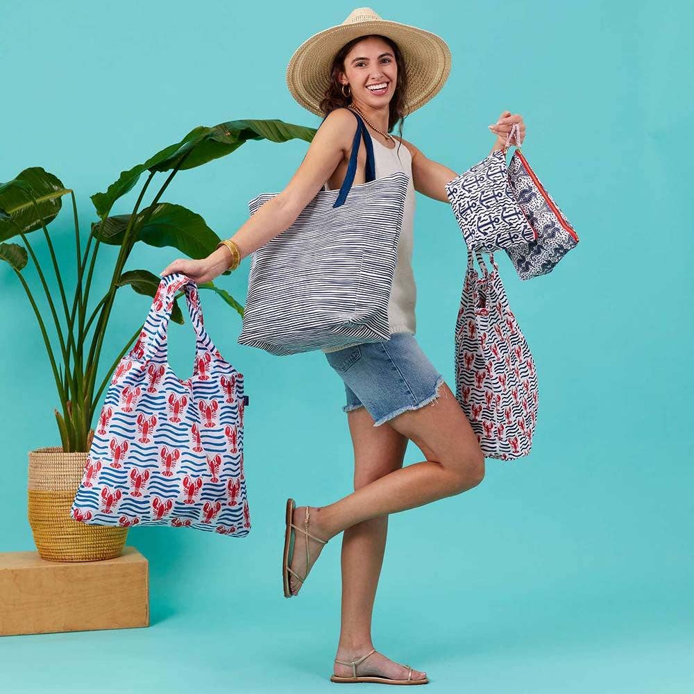 Seahorse Large Canvas Pouch