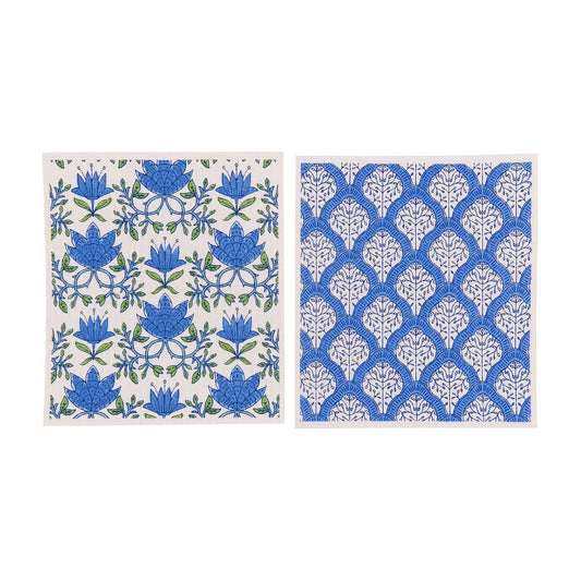 Tilly & Fifer blu Cloths, set of 2