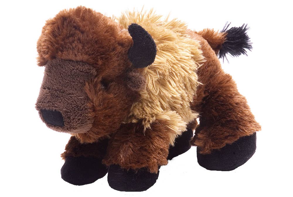 Hug'Ems-Mini Bison Stuffed Animal 7"