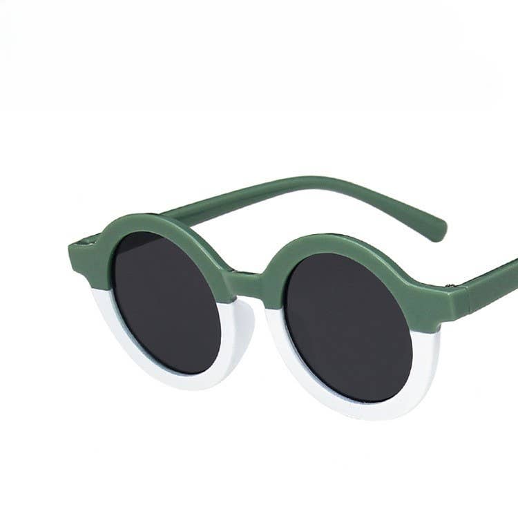 Multicolor Retro Round Glasses Kids Sunglasses