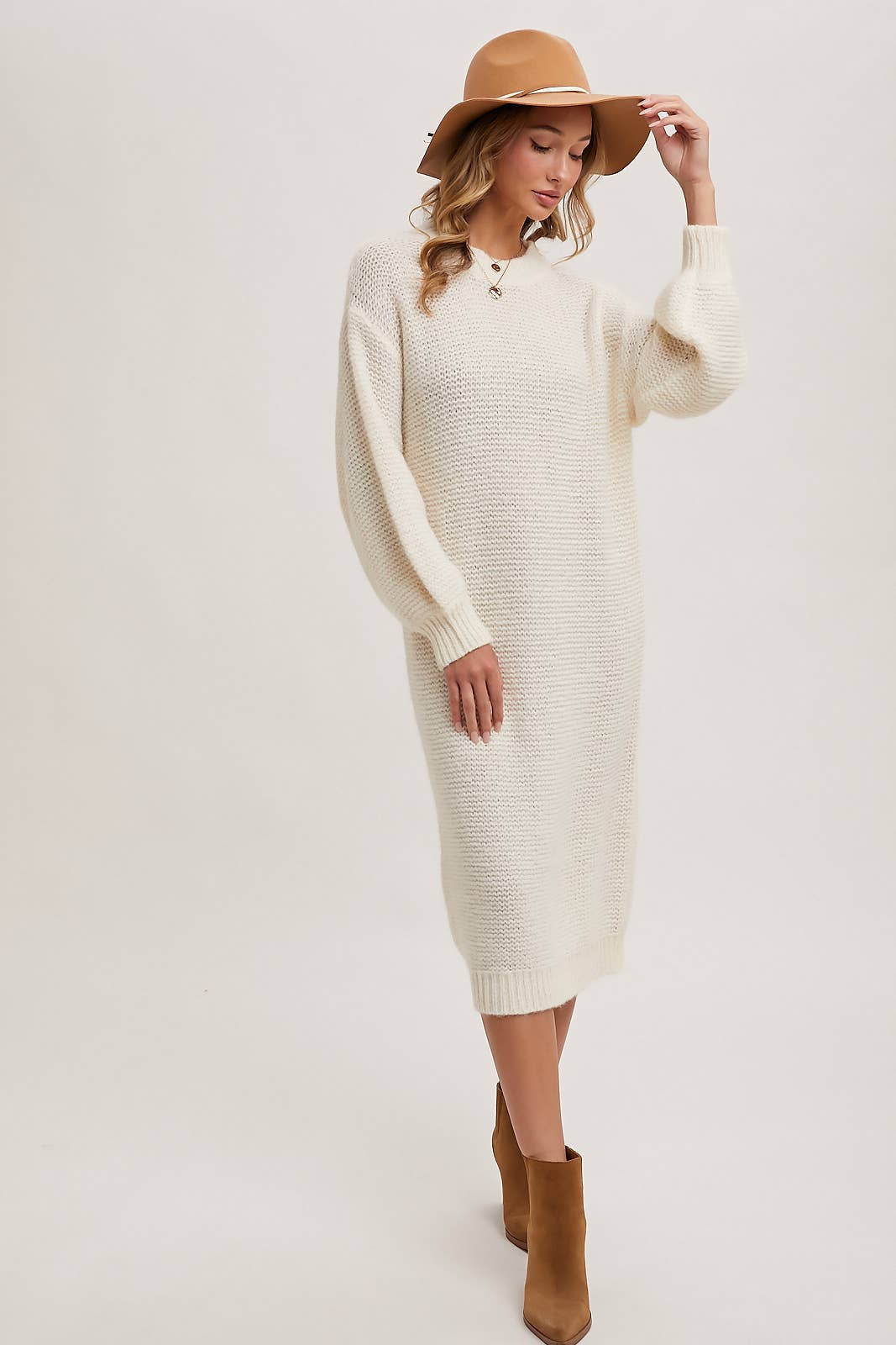 Oversized Midi Sweater Dress