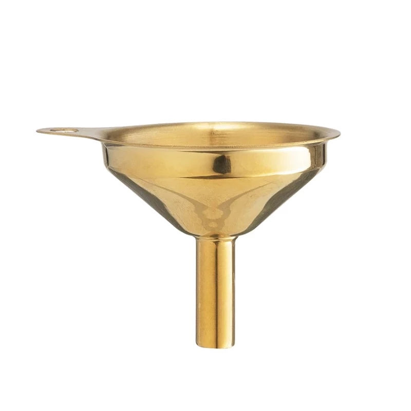 Stainless Steel Funnel, Gold Finish