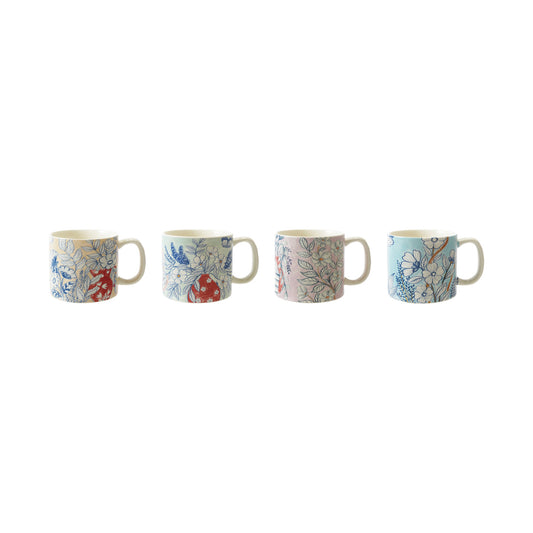 Mug w/ Flowers - 4 Styles