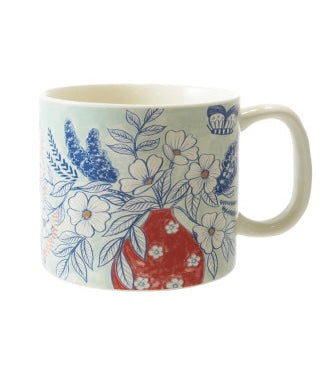 Mug w/ Flowers - 4 Styles