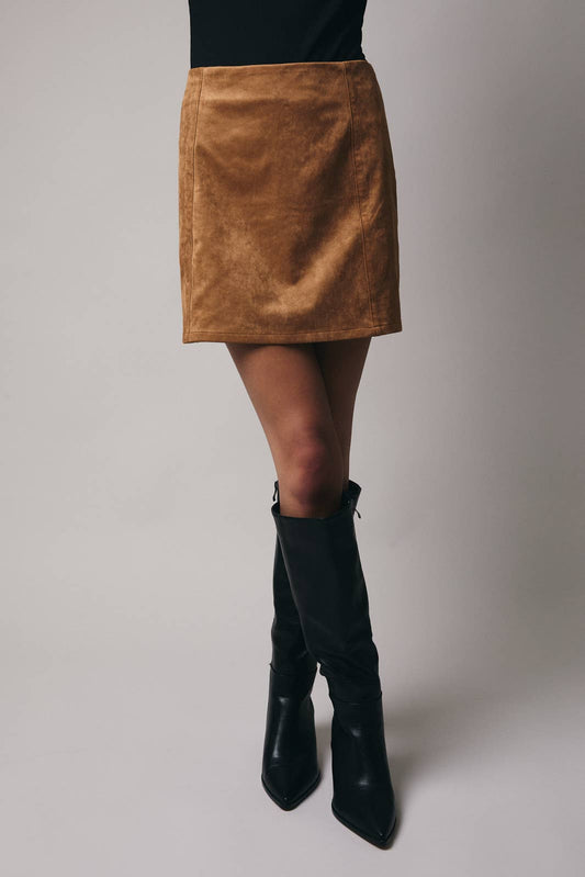 Suede Feel Mini Skirt