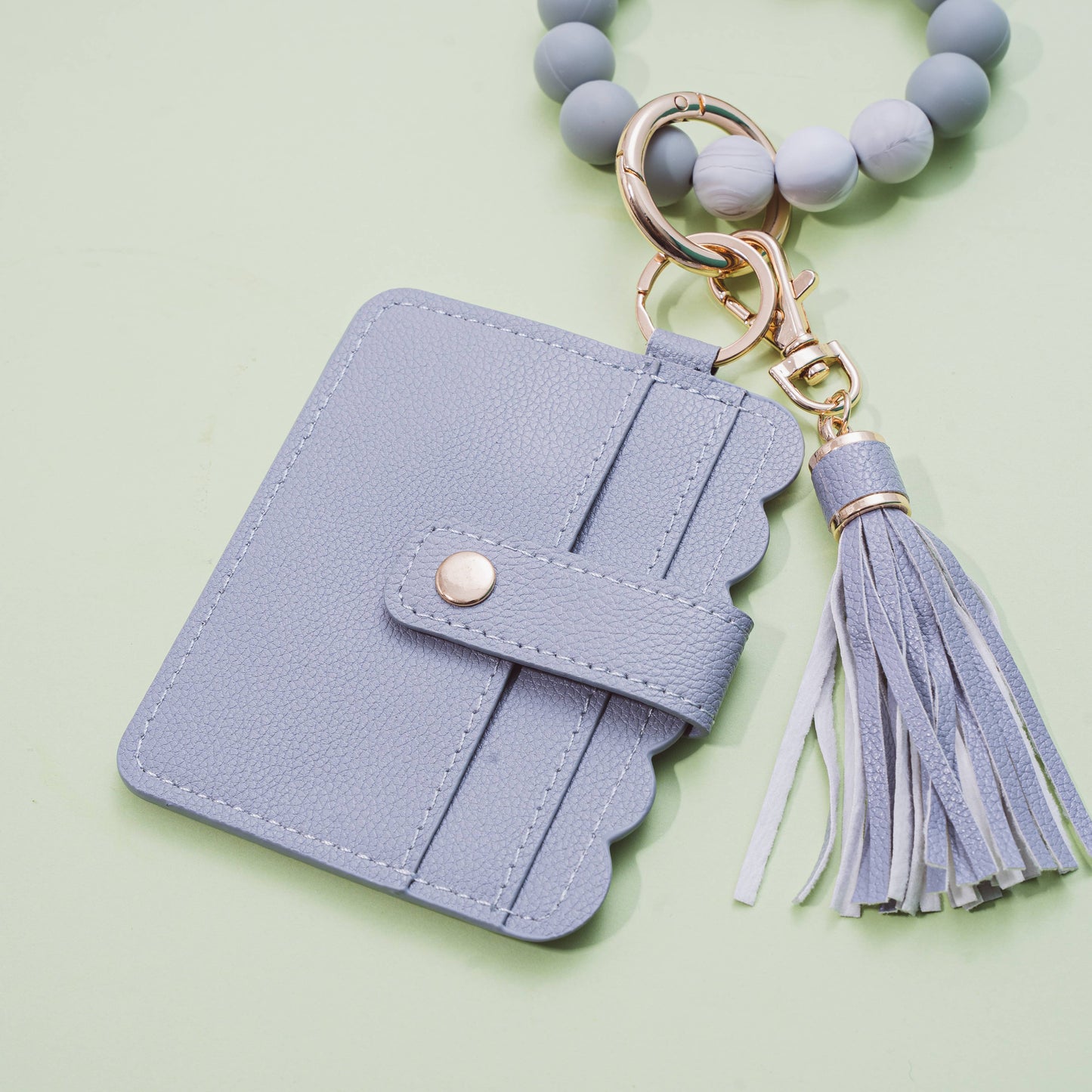 Silicone Wristlet Wallet Keychain/Card Holder Case