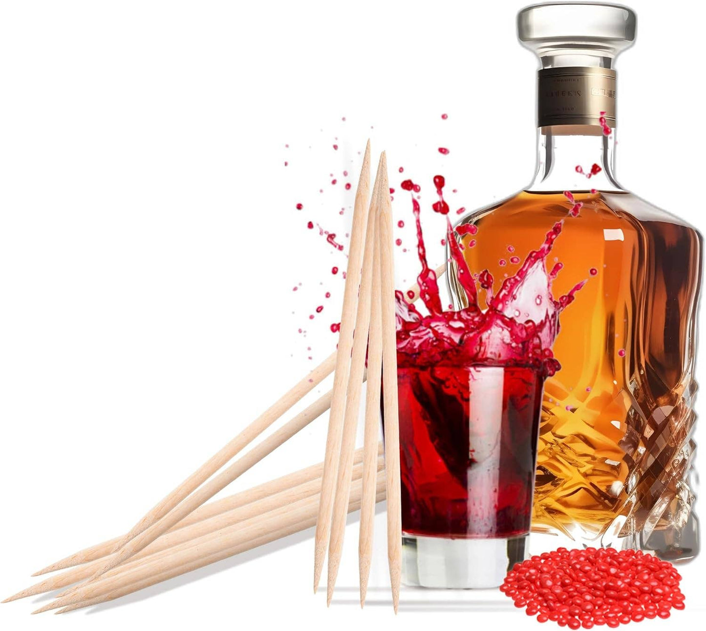 Licker Pickers Toothpicks 25-Premium Liquor-Infused Pickers