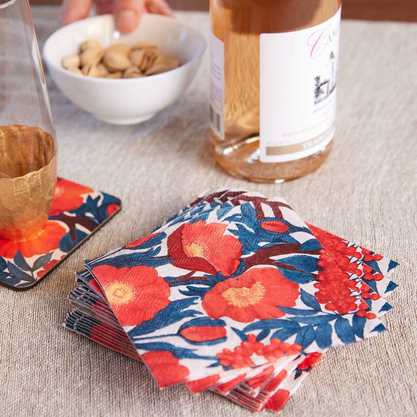 Icelandic Poppies Paper Napkins, Pack of 20