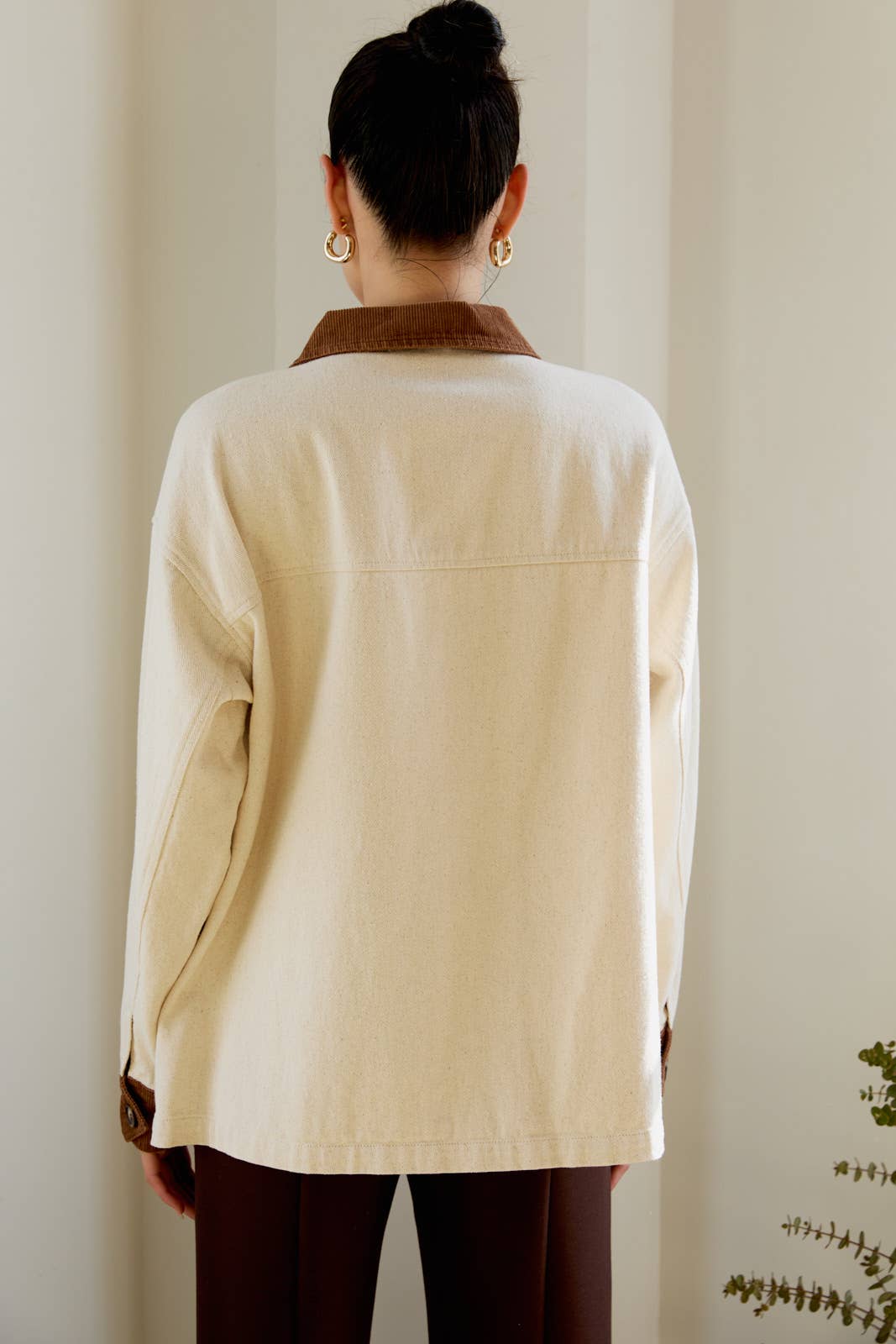 Button-down Barn Coat - Olive