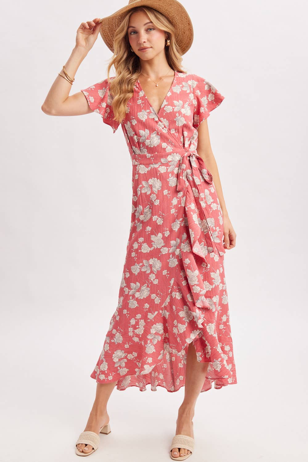 Ruffle Wrap Dress