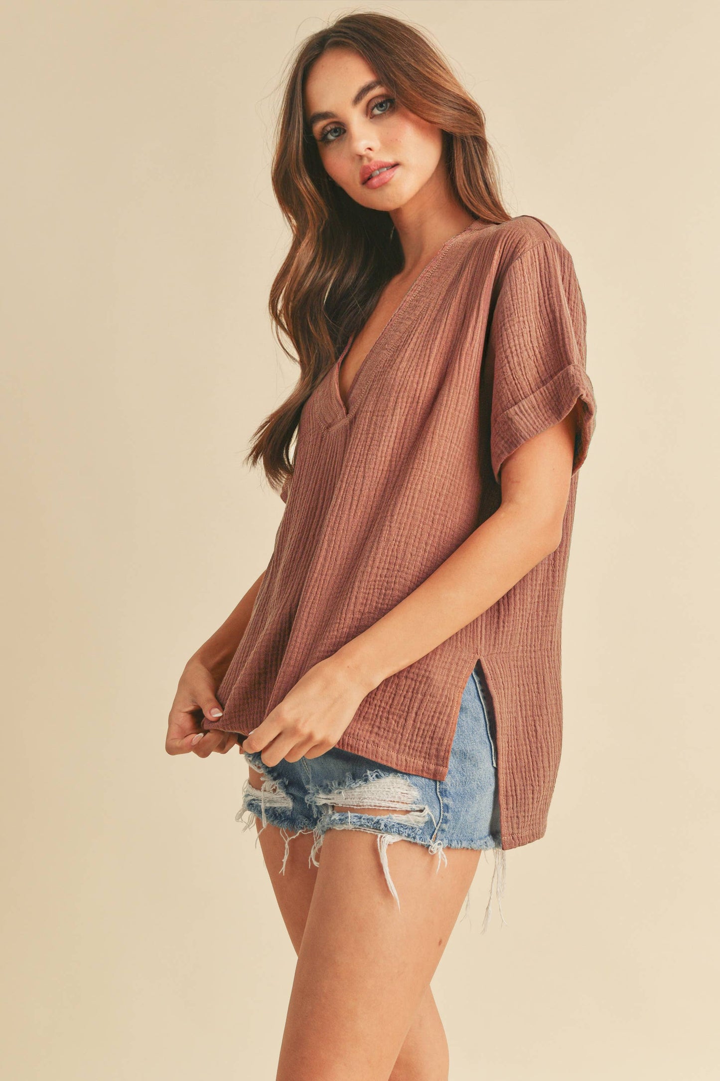 Trudie Top - Mocha