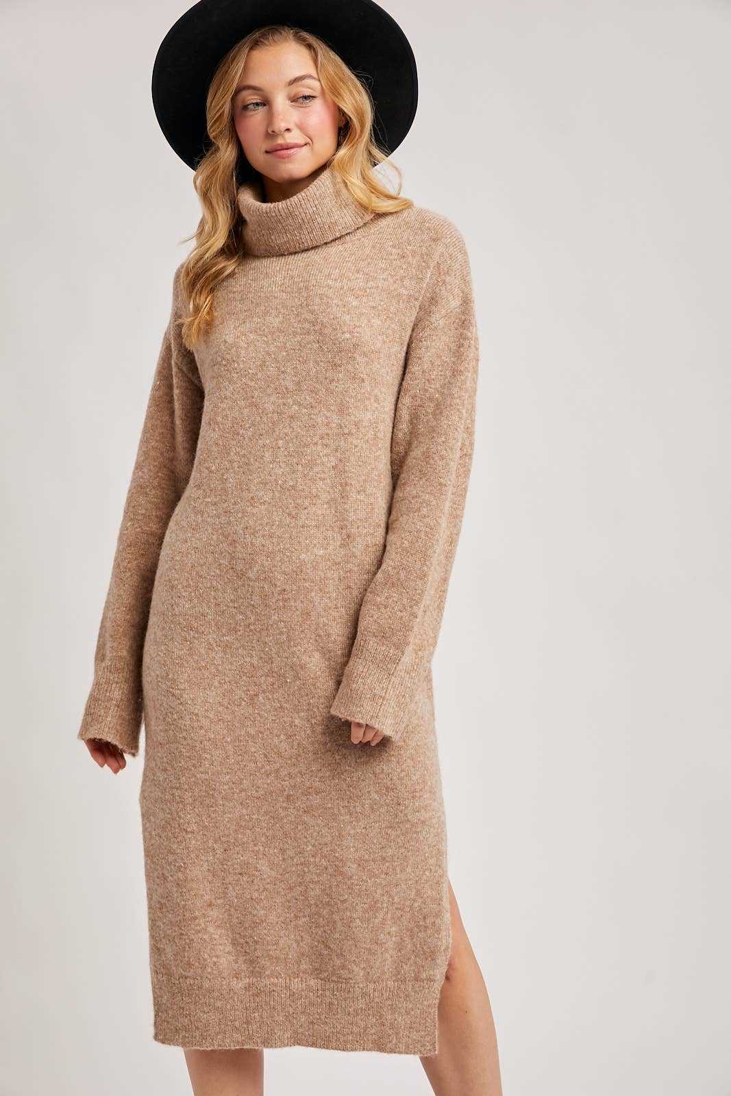 Midi Sweater Dress - Latte