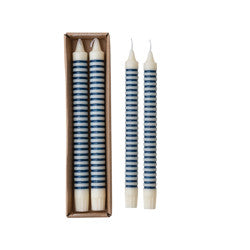 Striped Taper Candles