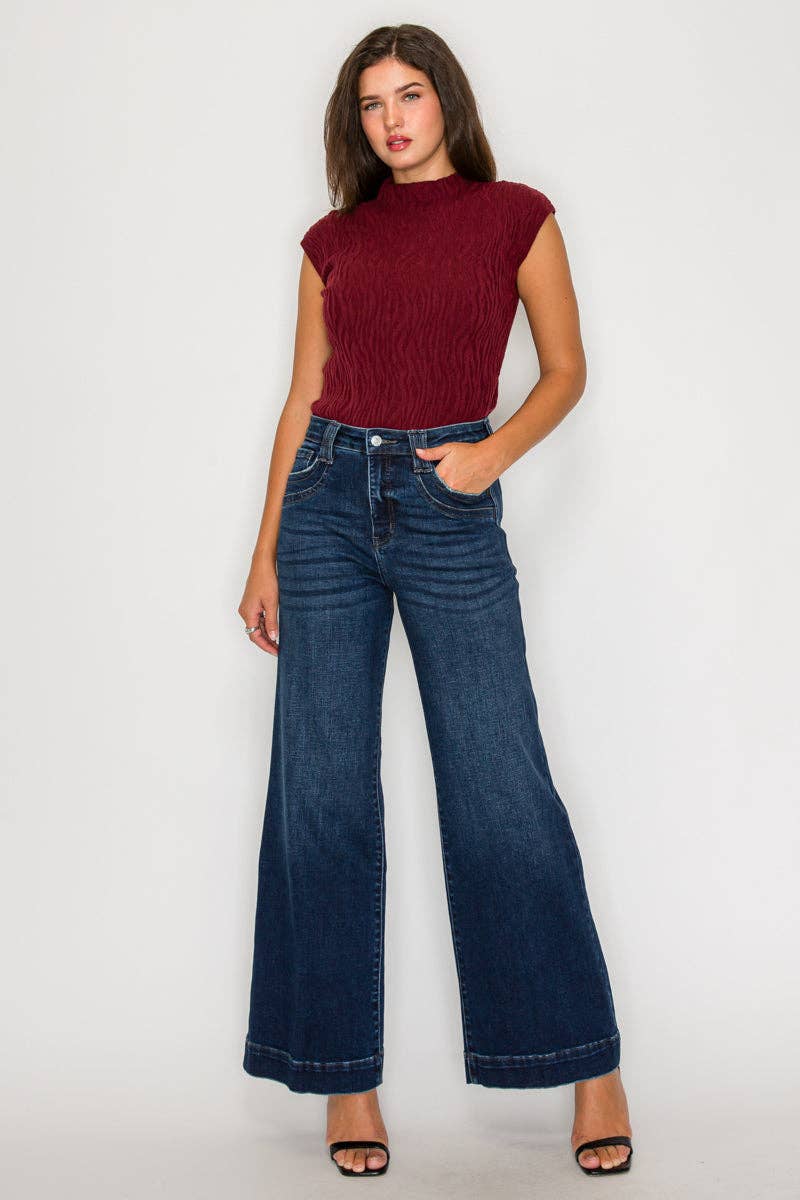 A Line Wide Leg Jeans