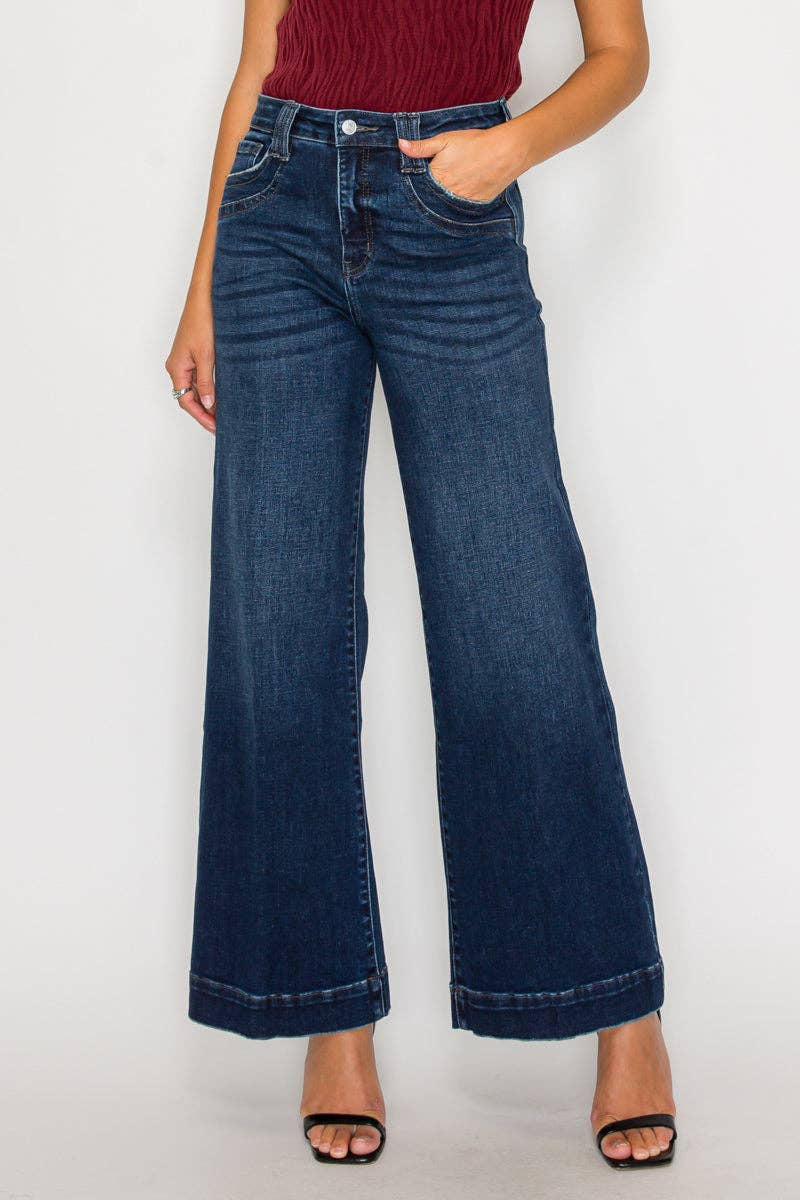 A Line Wide Leg Jeans