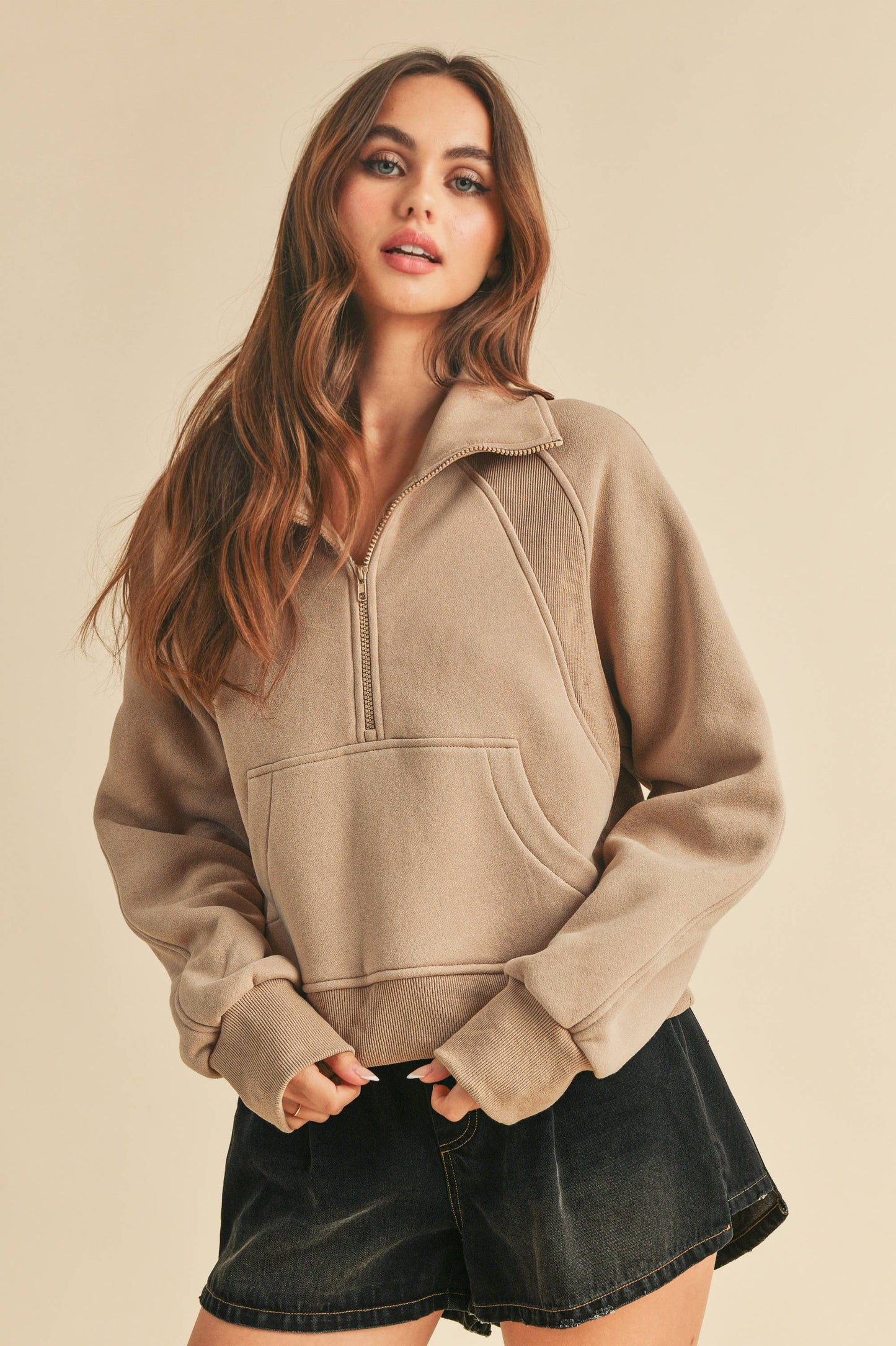 Half Zip Sweatshirt