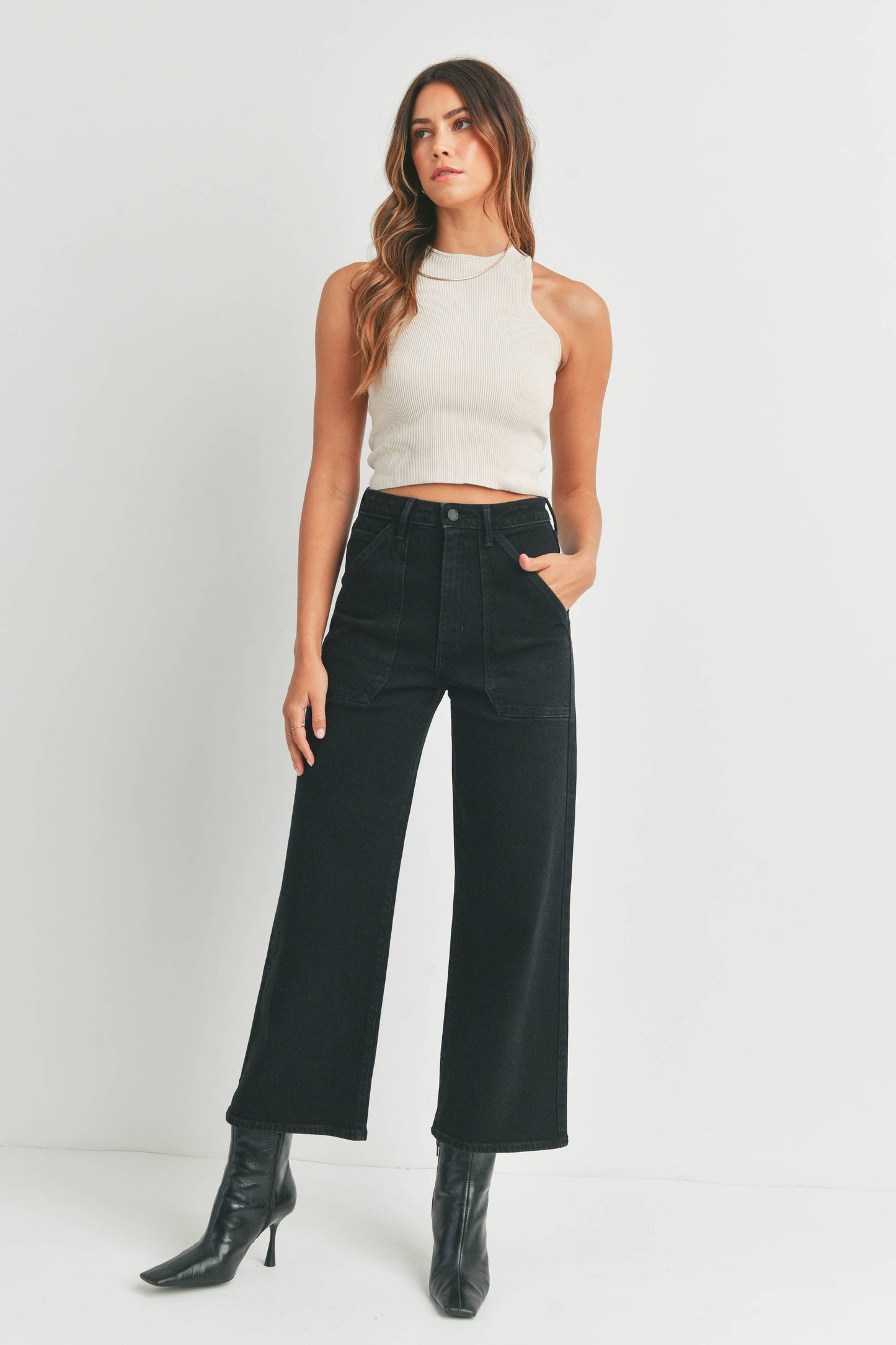 Cargo Pocket Wide Leg