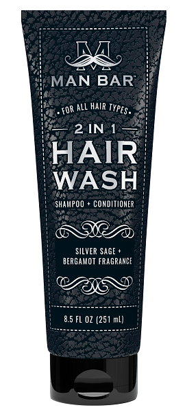 Man Bar 2 in 1 Hair Wash - Silver Sage & Bergamot