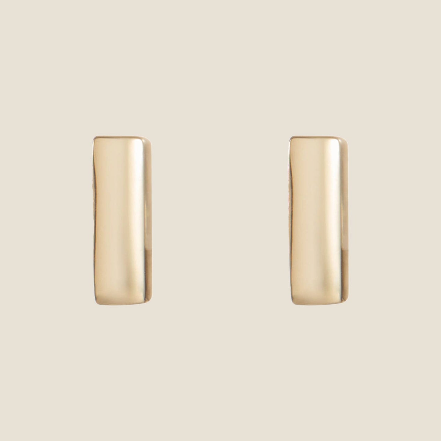 Gold Bar Studs