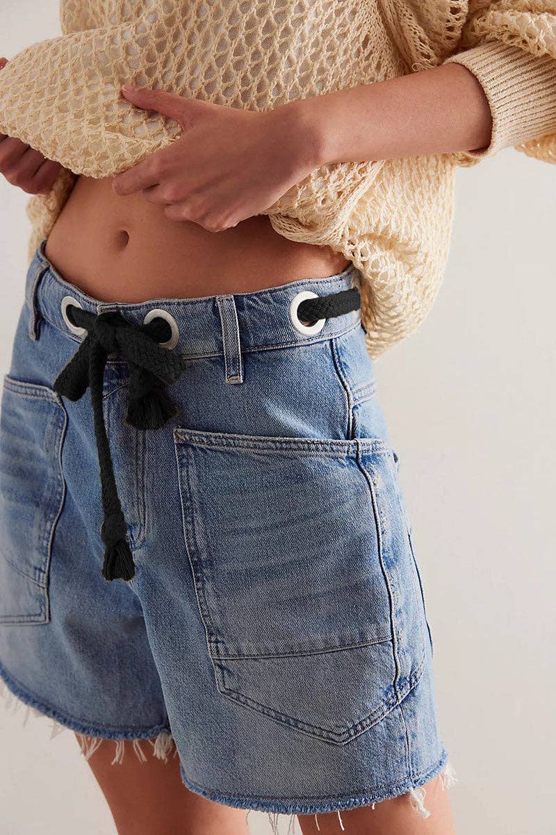 Denim Shorts - Blue