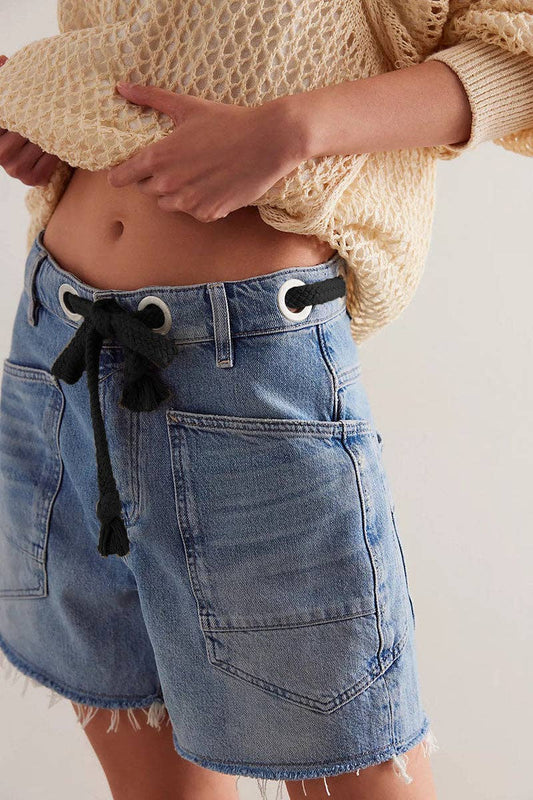 Denim Shorts - Blue