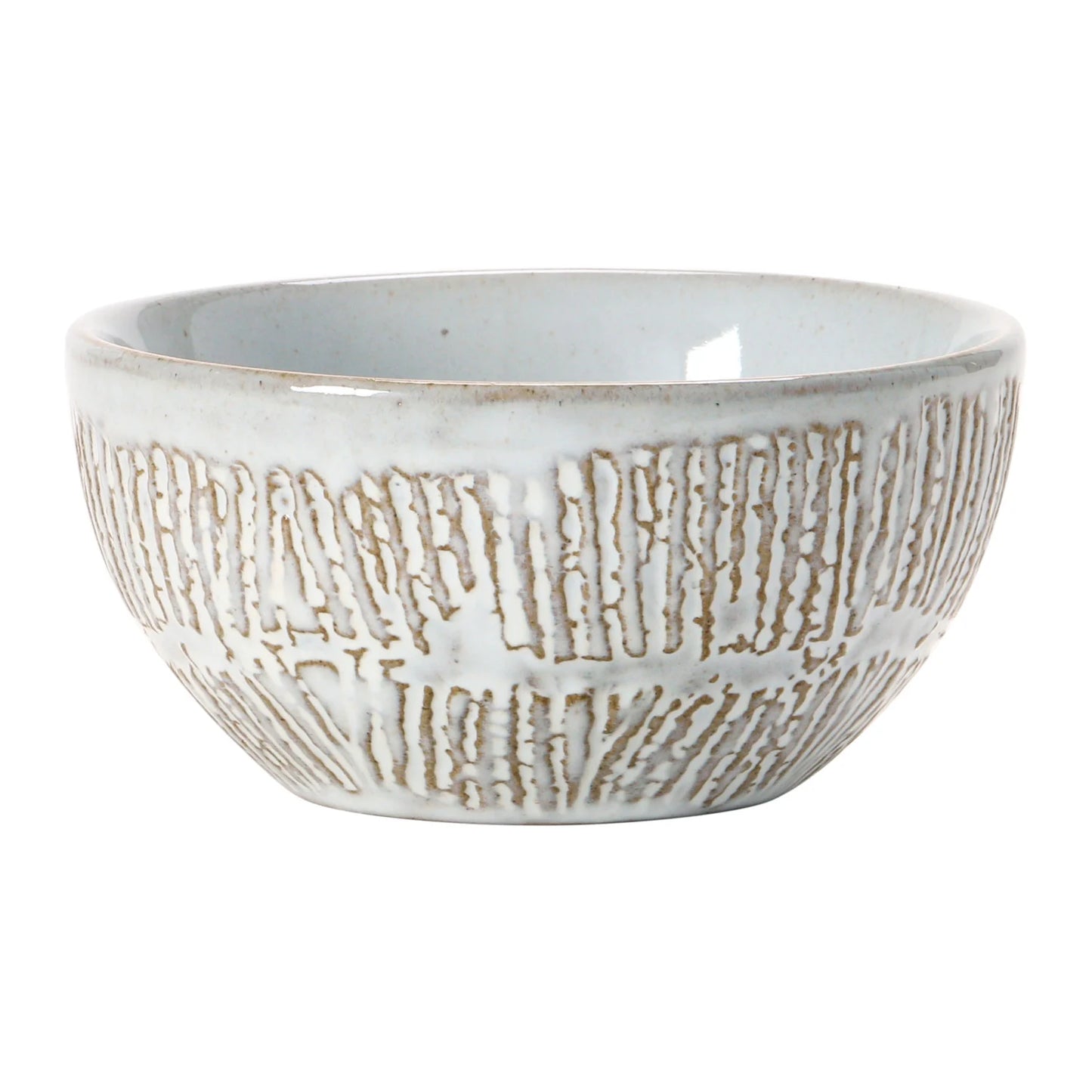 Debossed Stoneware Bowl, 4 Styles