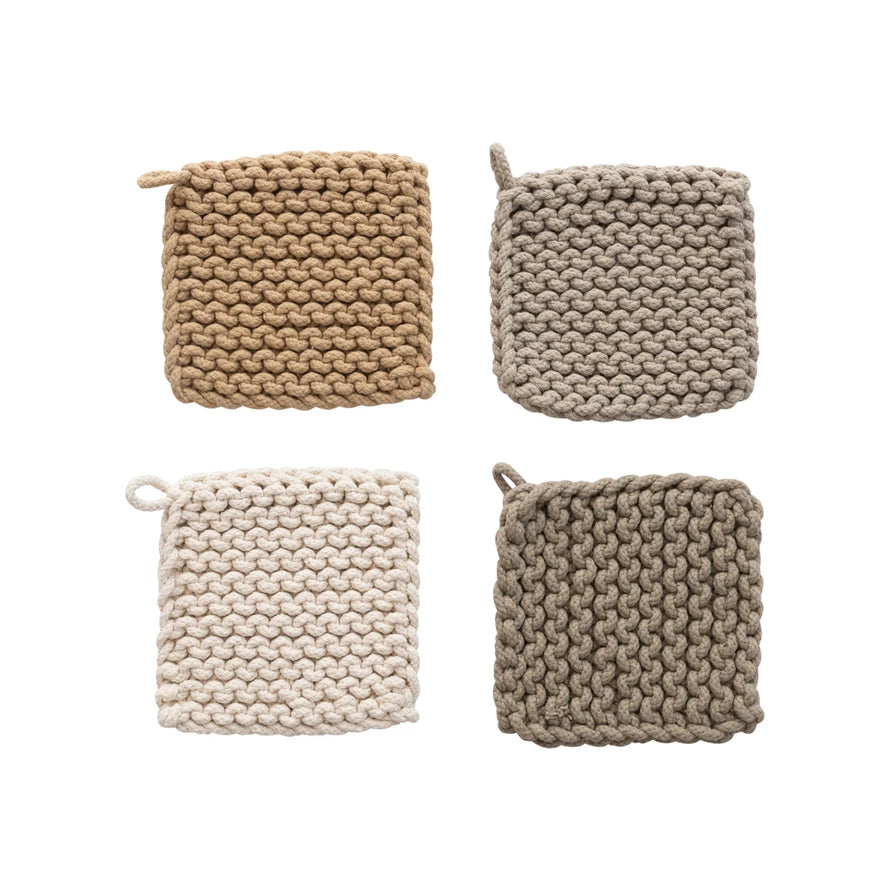 Cotton Crocheted Pot Holder/Trivet