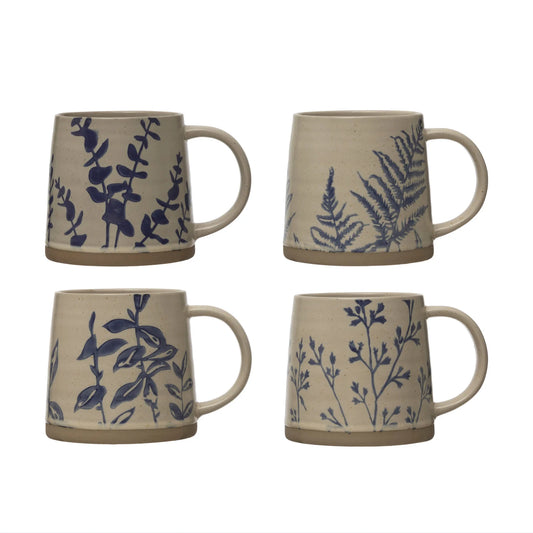 16 oz. Mug w/ Botanicals, 4 Styles