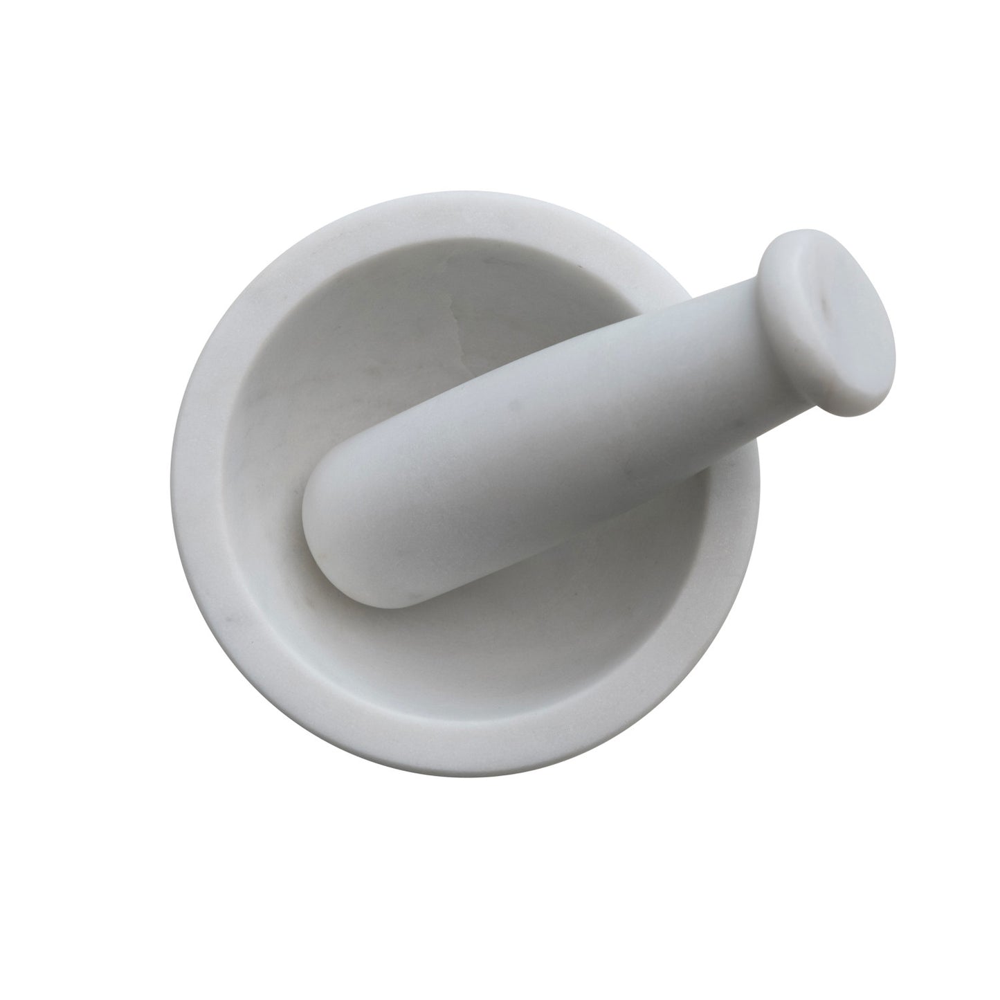 Marble Mortar & Pestle, White, Set of 2