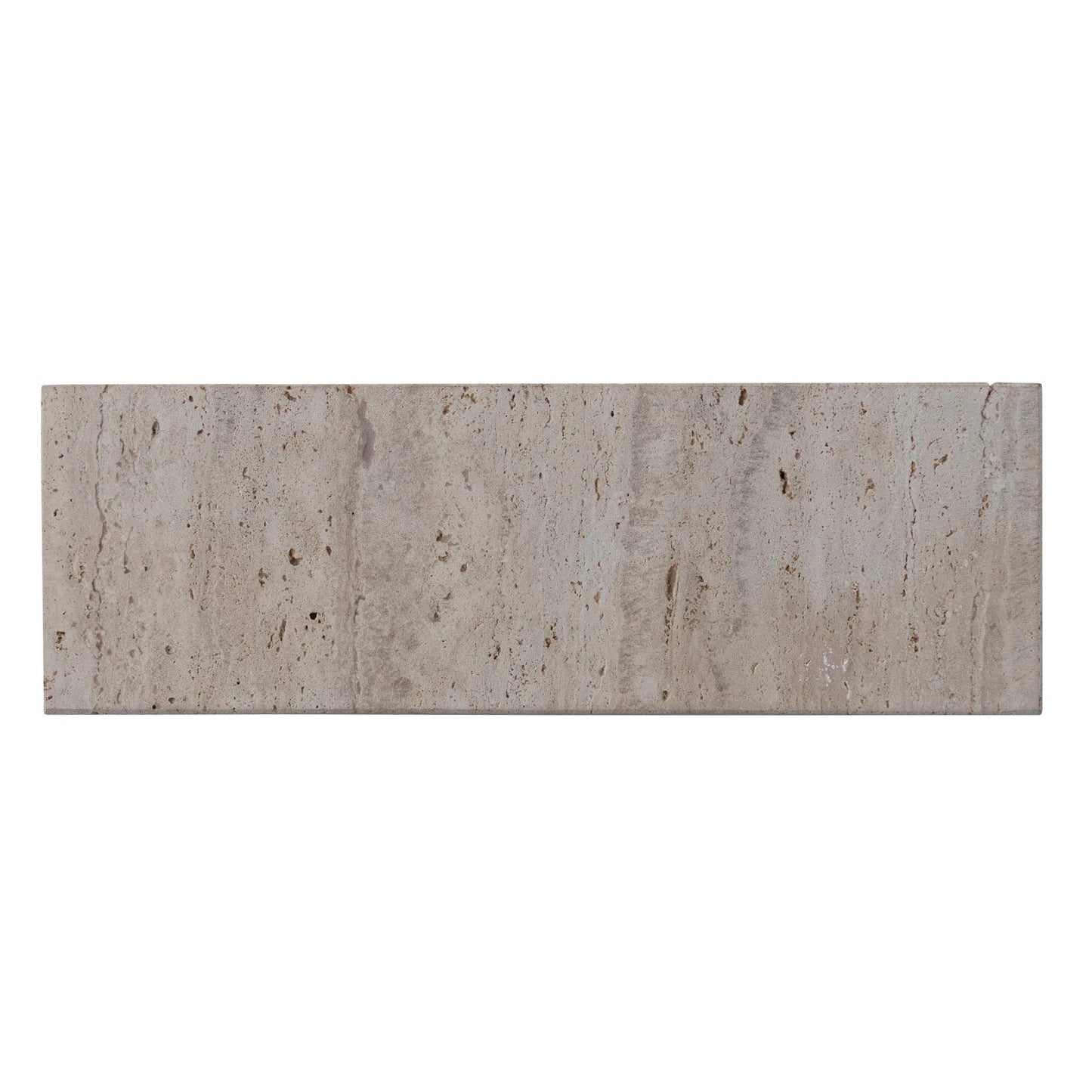 Travertine Footed Serving Board, Beige