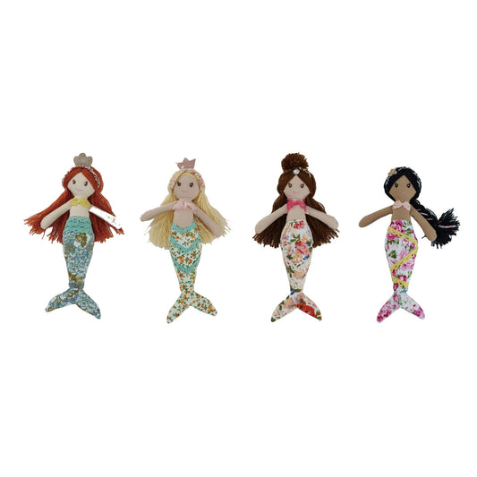 Fabric Mermaid Doll  - 4 Styles