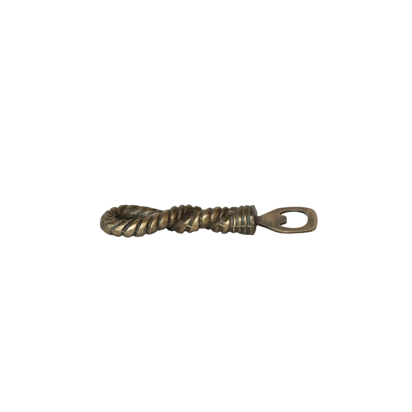 Cast Aluminum & Stainless Steel Rope Shaped Bottle Opener