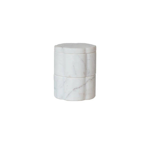 Marble Stackable Pinch Pots w/ Lid