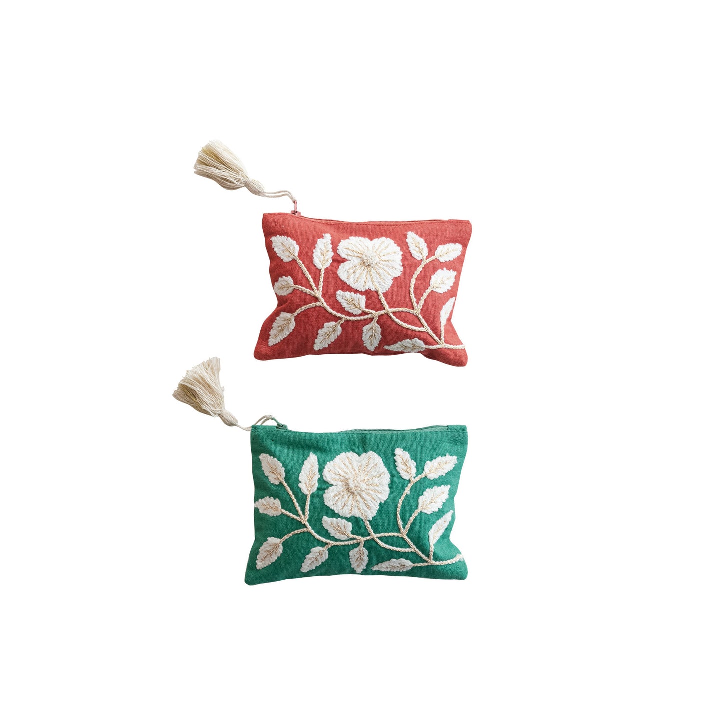Cotton Pouch w/ Tassel - 2 Colors